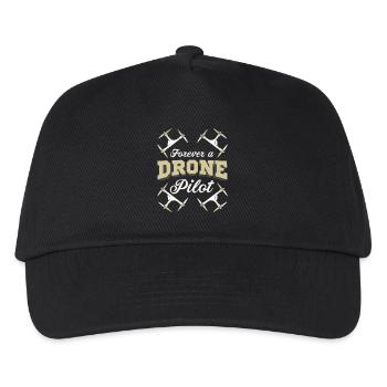 Forever a Drone Pilot UAV Enthusiast Graphic - Kinder Basecap - Schwarz - Vorne