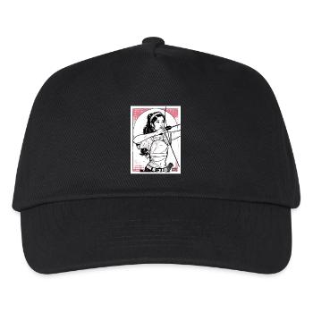 Crimson Archer in Ink - Kids’ Baseball Cap - black - Front