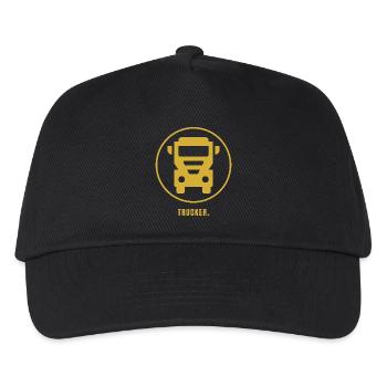 TRUCKER. Success Edition – Minimalist Gold Design - Kids’ Baseball Cap - black - Front