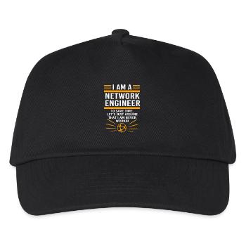 Network Computer Scientist Programmer Admin - Kids’ Baseball Cap - black - Front