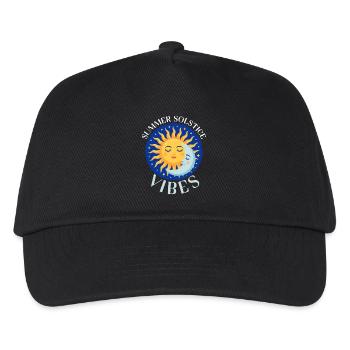Litha Pagan Solstice d’été Midsommar - Casquette de baseball Enfant - noir - Devant