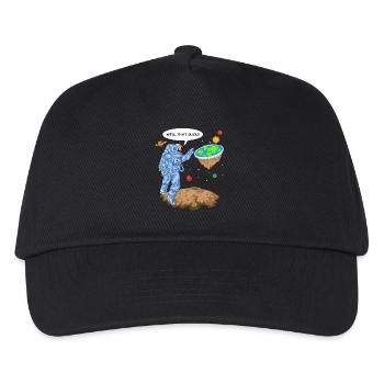 Flat Earth Astronaut Shirt - Kids’ Baseball Cap - black - Front