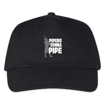 Bagpipes Bagpipers Pipers going to Pipe - Kids’ Baseball Cap - black - Front