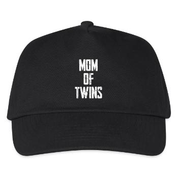 Mom Of Twins - Kinder Basecap - Schwarz - Vorne