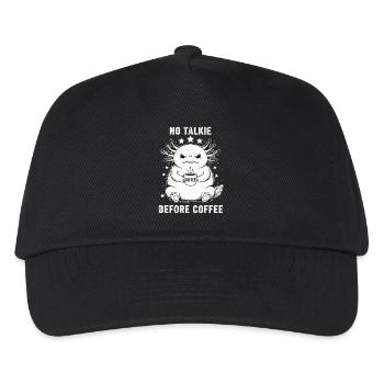 Pas de conversation devant un axolotl amateur de café - Casquette de baseball Enfant - noir - Devant