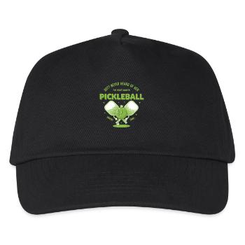 Pickleball Funny Player Pickleball Out Never Heard - Kids’ Baseball Cap - black - Front