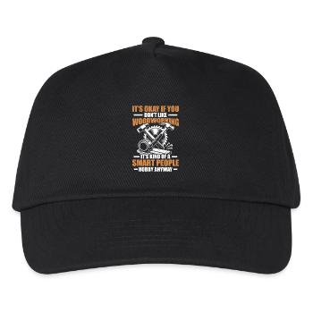 Woodworking Carpenter Carpenter - Kids’ Baseball Cap - black - Front