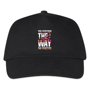 You perform as you practice aerial acrobatics - Kids’ Baseball Cap - black - Front