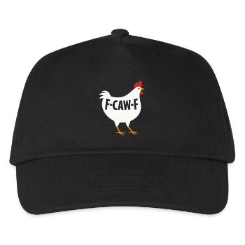 F-Caw-F Chicken Adult Humor Funny Rooster Fcawf - Kinder Basecap - Schwarz - Vorne
