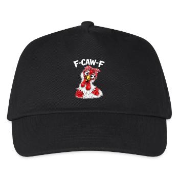 F-Caw-F Chicken Adult Humor Funny Rooster Fcawf - Kinder Basecap - Schwarz - Vorne