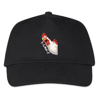 F-Caw-F Chicken Adult Humor Funny Rooster Fcawf - Kinder Basecap - Schwarz - Vorne