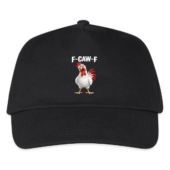 F-Caw-F Chicken Adult Humor Funny Rooster Fcawf - Kinder Basecap - Schwarz - Vorne