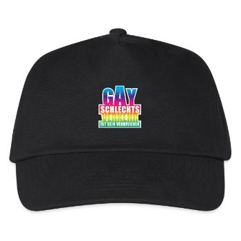 Gay schlechtsverkehr  / Lustiges Wortspiel, Pride - Kinder Basecap - Schwarz - Vorne
