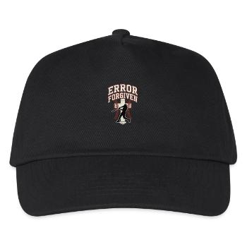 Error Forgiven Christian Baseball Faith Jesus - Kids’ Baseball Cap - black - Front