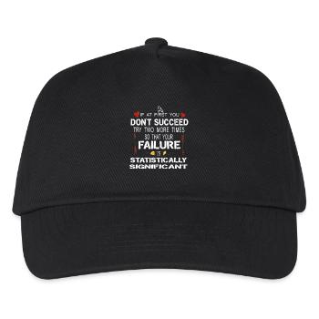 Statistically Significant Failure Funny Science Ar - Kids’ Baseball Cap - black - Front