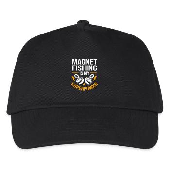 Pêche à l’aimant Pêcheur à l’aimant Pêche à l’aimant - Casquette de baseball Enfant - noir - Devant