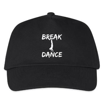Breakdance Silhouette Motif - Kids’ Baseball Cap - black - Front