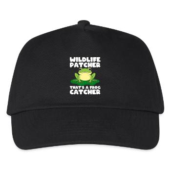 Frog Catcher Wildlife Patcher Catcher Frog - Kinder Basecap - Schwarz - Vorne