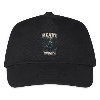 Apnoetauchen Freitauchen Heart Synced To Waves - Kinder Basecap - Schwarz - Vorne