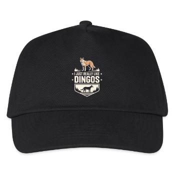 Dingo Australian Wild Dog Animal Lover Design - Kids’ Baseball Cap - black - Front