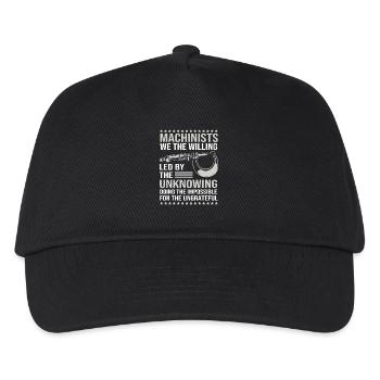 Opérateur de machine de découpe, machiniste, fraisseur, opérateur de tour CNC, - Casquette de baseball Enfant - noir - Devant