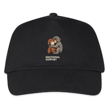 Emotional Support Baby Monkey Punch - Kinder Basecap - Schwarz - Vorne