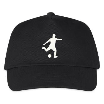 Foosball silhouette in motion - Kids’ Baseball Cap - black - Front