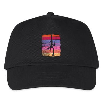 Vertical Cloth Vintage Aerial Acrobatics Aerial Silk - Kids’ Baseball Cap - black - Front