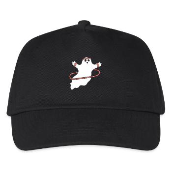 Hula Hup Hopp Halloween Hullern Huller Geist - Kinder Basecap - Schwarz - Vorne