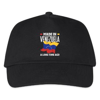 Venezuela Flagge Stolz & Heimat Venezuela - Kinder Basecap - Schwarz - Vorne