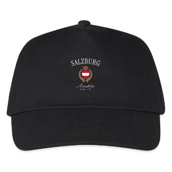 Salzburg Austria Coat of Arms Crown – Travel Souvenir - Kids’ Baseball Cap - black - Front