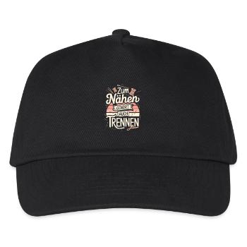 Sewing also includes separating funny sewing saying - Kids’ Baseball Cap - black - Front