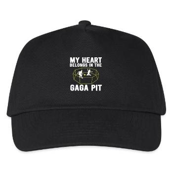 Gaga Pit Heart Tee - Kinder Basecap - Schwarz - Vorne