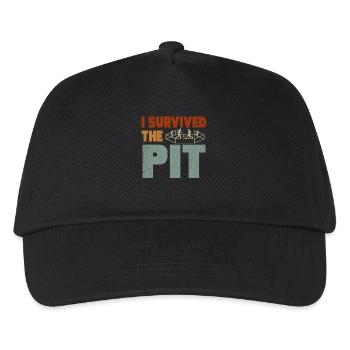 I Survived The Pit - Kids’ Baseball Cap - black - Front