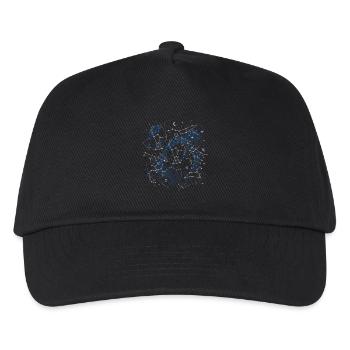 Stern Karte - Kinder Basecap - Schwarz - Vorne