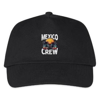 Mexiko Crew - Kinder Basecap - Schwarz - Vorne
