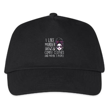 Murder Shows Comfy Clothes 3 People - Kids’ Baseball Cap - black - Front