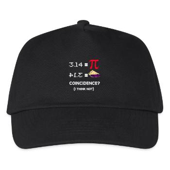 Pi Pie Coincidence Tee - Kids’ Baseball Cap - black - Front
