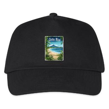 Costa Rica Tropische Strandlandschaft - Kinder Basecap - Schwarz - Vorne