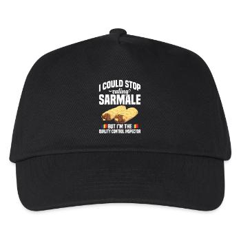  Sarmale Control Inspector Romanian Snack Dish - Kids’ Baseball Cap - black - Front