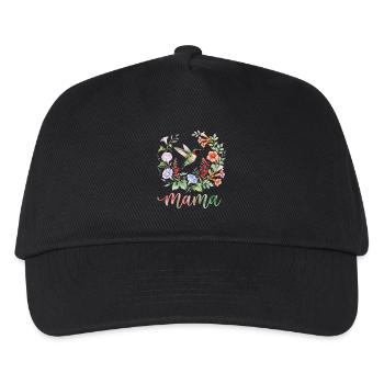Ruby Throated Hummingbird Mama Mom - Kids’ Baseball Cap - black - Front