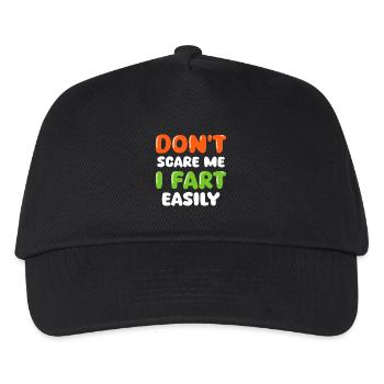 Don’t I Fart Funny Bubble Letter Typography Art - Kinder Basecap - Schwarz - Vorne