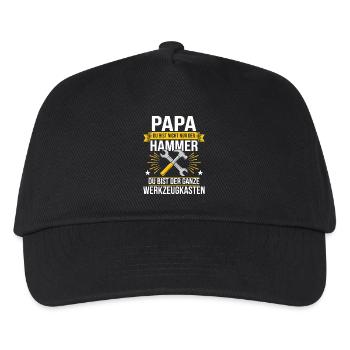 Papa Du Bist Nicht Nur Der Hammer Du Bist Der - Kinder Basecap - Schwarz - Vorne