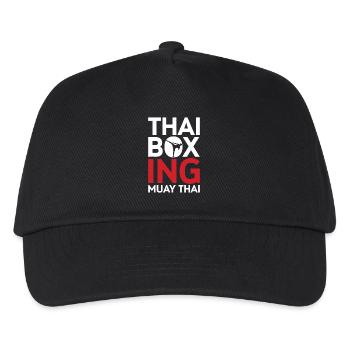 Thai Boxing Muay Thai Emblem - Kids’ Baseball Cap - black - Front