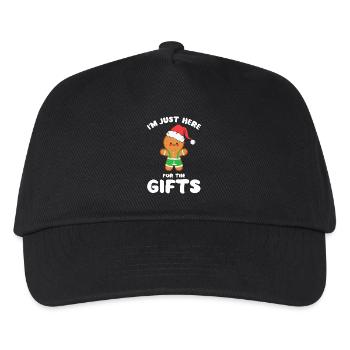 T-shirt cadeau du Père Noël en pain d’épices - Casquette de baseball Enfant - noir - Devant