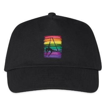 Vertical Cloth Vintage Aerial Acrobatics Aerial Silk - Kids’ Baseball Cap - black - Front