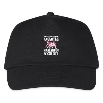 Be a Harlequin Axolotl - Kids’ Baseball Cap - black - Front