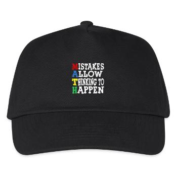 Les erreurs permettent à la réflexion - Casquette de baseball Enfant - noir - Devant