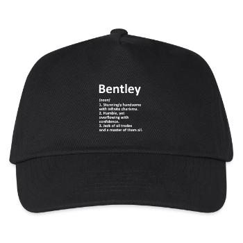 Bold Charisma Typography - Kids’ Baseball Cap - black - Front