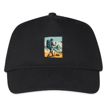 Wandern - Kinder Basecap - Schwarz - Vorne